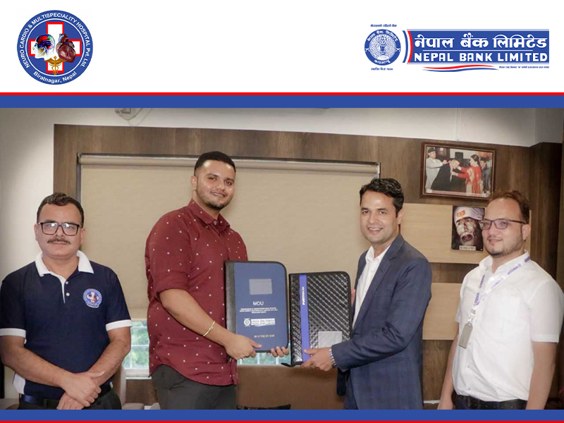 Regarding Press Release MOU with NBL And  Neuro Cardio & Multispeciality Hospital Pvt. LTD., Biratnagar