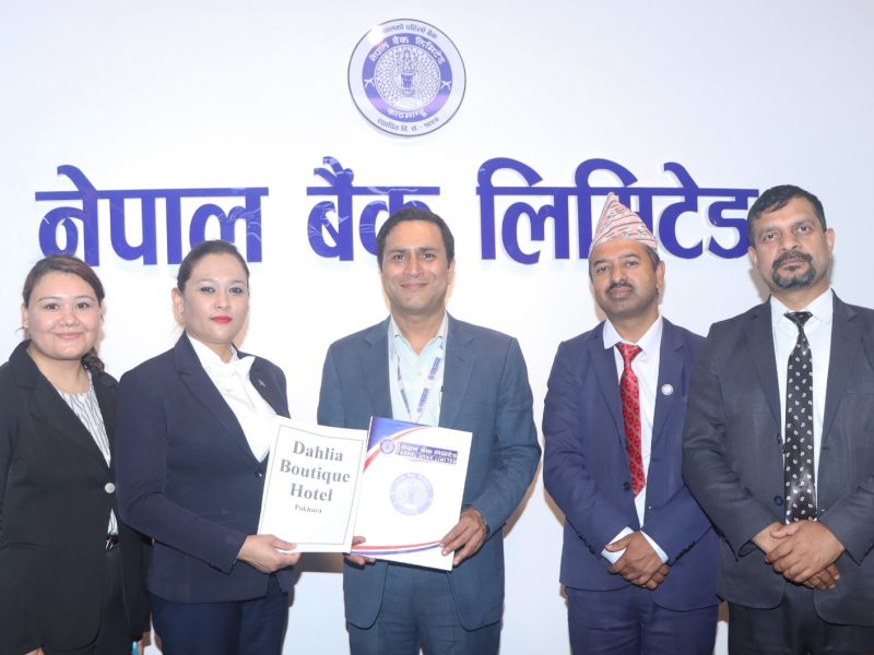 Press Release MOU between Nepal Bank Ltd & Dahliya Hotel Pvt. Ltd