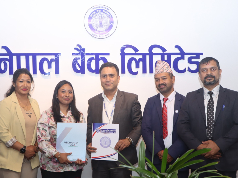 Press Release MOU between Nepal Bank Ltd &  Medharma Clinix Pvt. Ltd